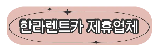 한라 제휴업체